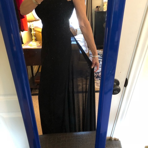 Lillie Rubin vintage gown with rhinestones, size M - Picture 2 of 8